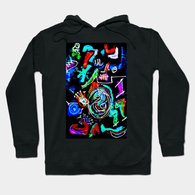 Trauma Healing Abstract Hoodie by Kater